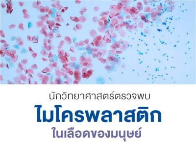 นักวิทยาศาสตร์ตรวจพบ ไมโครพลาสติกในเลือดของมนุษย์ 
