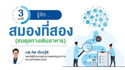 3 นาที รู้จัก "สมองที่สอง" ทางเดินอาหาร โดยนายแพทย์ศิต เธียรฐิติ
